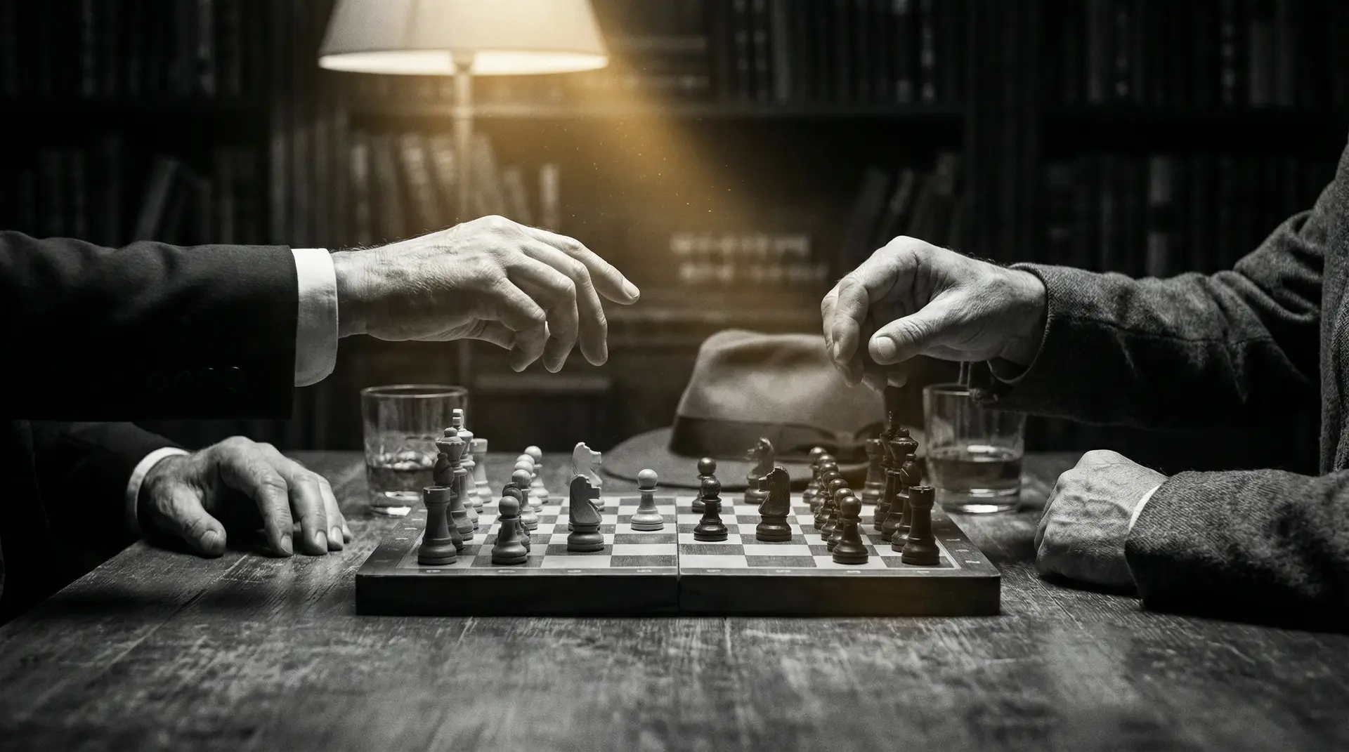 无颜之月第一部 艺术探索系列 - 非线性叙事，棋盘上的对弈象征命运的交错